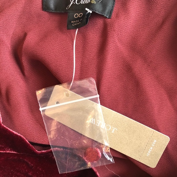 JCrew Faux-Wrap Top in Drapey Velvet Tie Waist - Picture 7 of 8